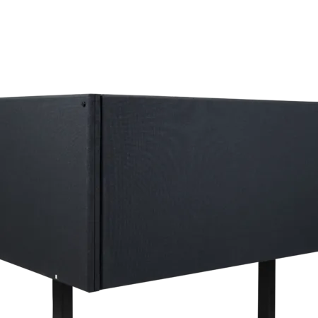 Hugin™ lyddempende bordskjerm - Svart, 650 x 800